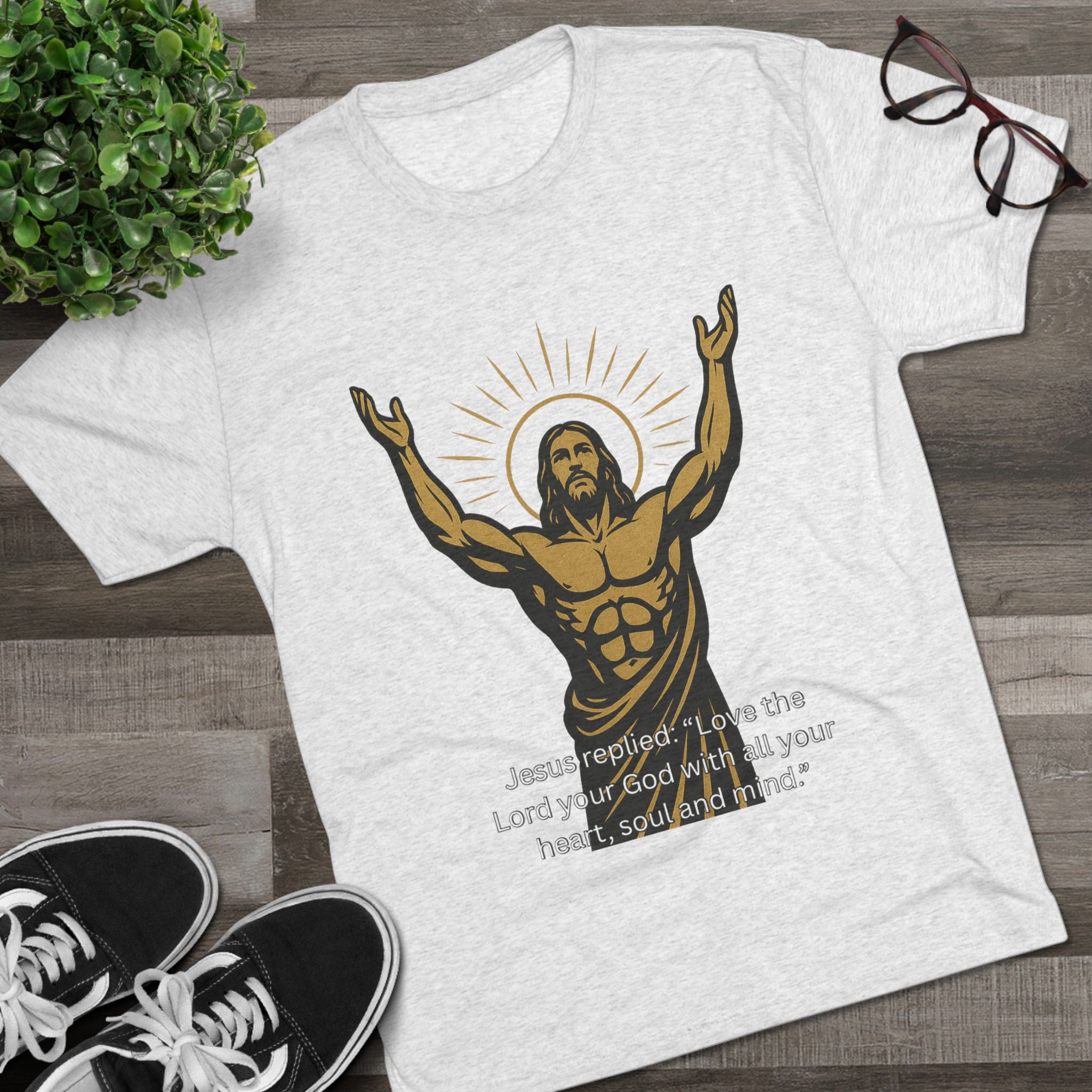 Men’s “Jesus Replied” Lifting Tee